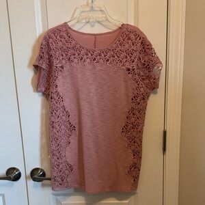 Sundance Boutique Mauve Lace Women's Blouse
